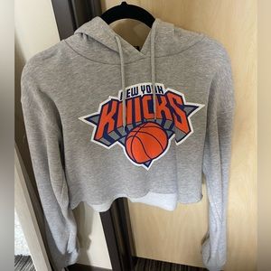NBA New York knicks cropped hoodie